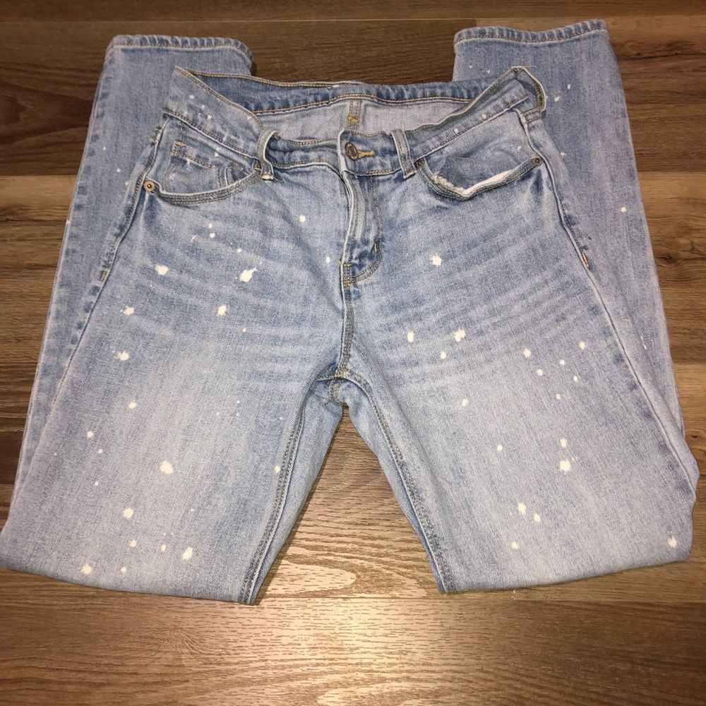 mid rise boyfriend jeans